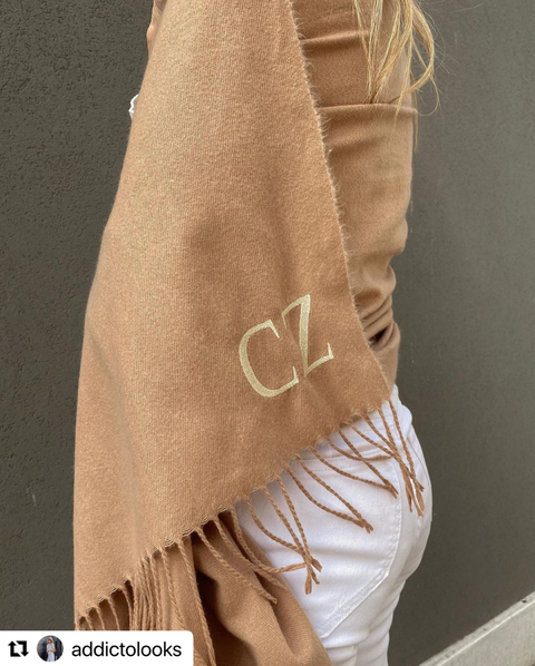 PASHMINA DE CASHMERE PERSONALIZADA