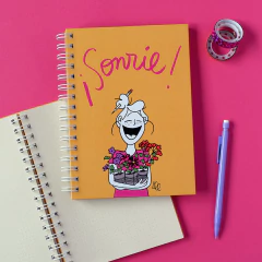Cuaderno A5 Punteado "Sonríe"