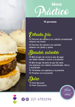 Eventos 3-4 horas. - Pequeños Bocados catering