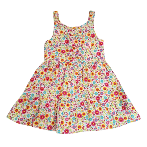 Vestido Maju - Flores coloridas