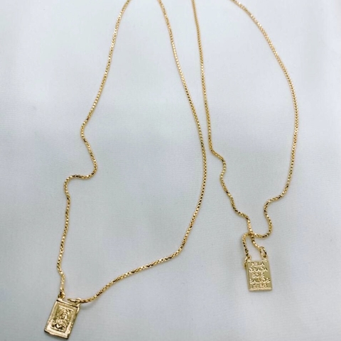 Escapulário Veneza - Banho em Ouro 18k ou Prata 925