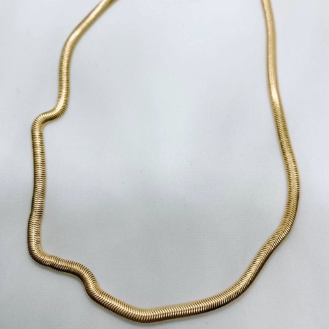 Colar Tape - Banho em Ouro 18k ou Prata 925