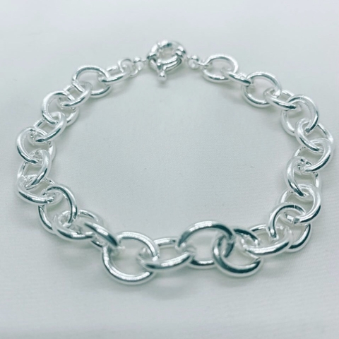 Pulseira Elo Português - Banho em Ouro 18k ou Prata 925