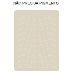 Pele Sintética Pigmentada para treino Micropigmentação