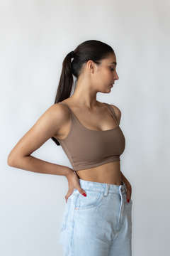 TOP CATE MARROM - comprar online