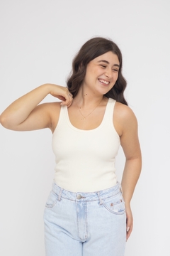 BLUSA REGATA ZOE OFF-WHITE na internet