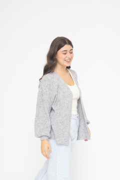 CARDIGAN EMMA TRICOT CINZA