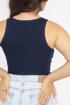 BLUSA REGATA ZOE AZUL MARINHO - USELAF
