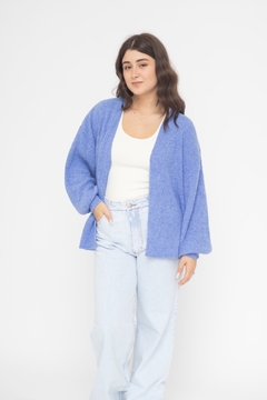 CARDIGAN EMMA TRICOT AZUL - loja online