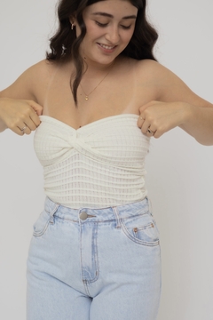 BLUSA LENA TRICOT OFF-WHITE - comprar online