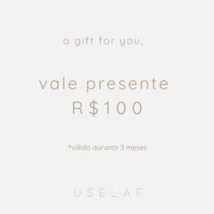 GIFT CARD R$100,00
