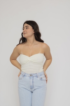 BLUSA LENA TRICOT OFF-WHITE - USELAF