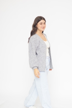 CARDIGAN EMMA TRICOT CINZA - loja online