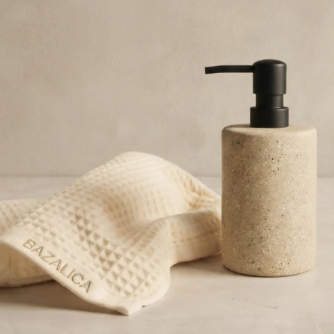 DISPENSER DE JABON LIQUIDO MIAMI SAND POLYRESIN