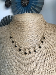 Collar Choker cristales negros - comprar online