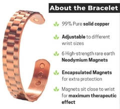 Pulsera cobre magnética - Joyas De Mi Alma