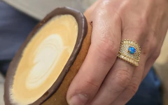 Anillo ojo ópalo azul - Joyas De Mi Alma