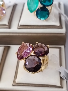 Anillo trío morado