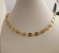 Choker enchape oro