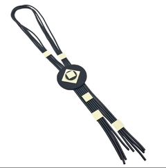Collar goma blanco con negro - comprar online