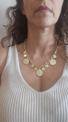 Collar monedas XL