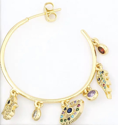 Aros argollas protección - Joyas De Mi Alma
