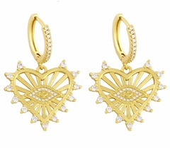 Aros Cuore con circones - comprar online