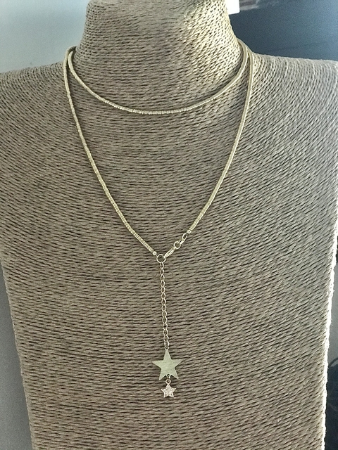 Collar argollita y Estrellas