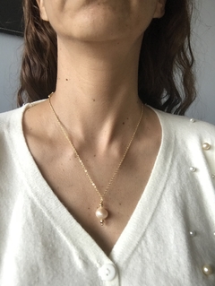 Collar Perla Rosa
