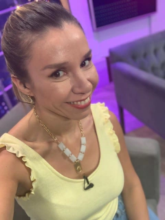 COLLAR CUARZO CUADRADO BLANCO - Joyas De Mi Alma