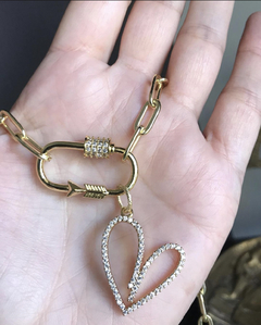 Collar Corazón broche cupido - comprar online