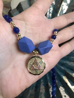 Collar piedras azules - comprar online