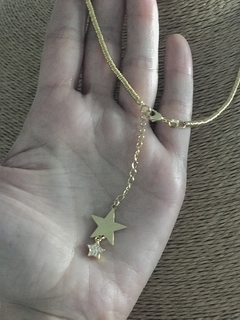 Collar argollita y Estrellas - comprar online