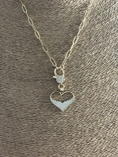 Collar corazón ojo circón - comprar online
