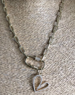 Collar Corazón broche cupido en internet