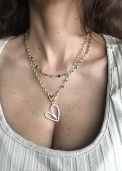 Collar corazón alegre - tienda online