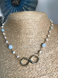 Collar Amazonita infinito - comprar online