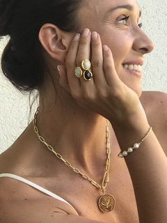 Anillo ajustable piedras naturales - tienda online