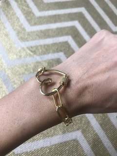 Pulsera broche corazón - comprar online