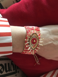 PULSERA M OJO PROTECTOR ROJO
