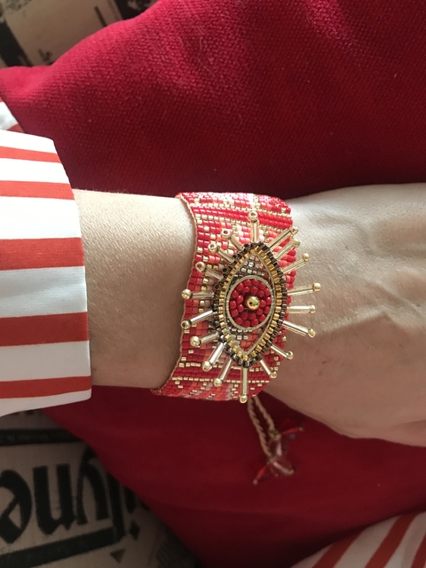 PULSERA M OJO PROTECTOR ROJO