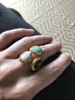 Anillo ajustable piedras naturales en internet