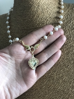 Collar corazón alas - comprar online