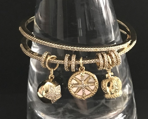 Pulsera colgantes corona star