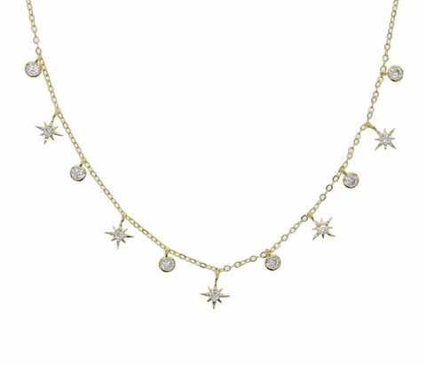Collar puntos de luz Estrella fugaz