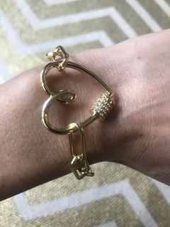 Pulsera broche corazón