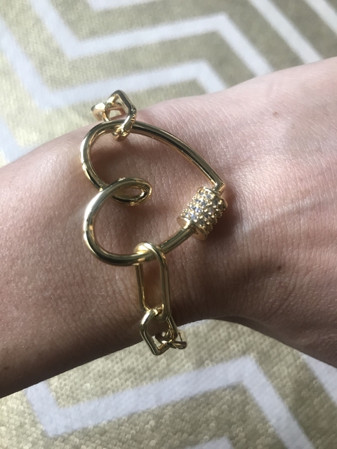 Pulsera broche corazón