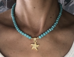 Collar turquesa mar