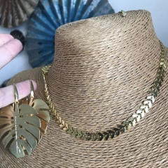 Collar Choker hojas - comprar online