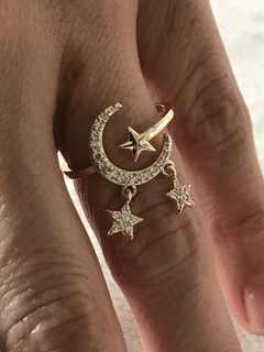 Anillo luna Estrellas